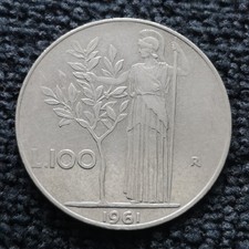 Italie – 1961  R – 100 lire grand module (N2270) TTB