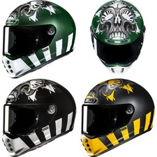 HJC Casque De Moto - V10 Crania - Casque Intégral Classique Vintage