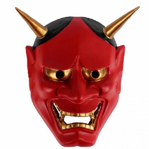 Masque démon oni - de, rouge