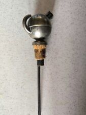 Ancien bouchon doseur IDEAL métal argenté boule diam 4,2 long 19,5 cms