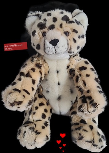 Ddf peluche leopard - peluche, guepard