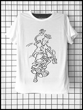 Tee-shirt Fido Dido Ressort Jeux Sports Relax Vintage Design Noir et blanc Cool