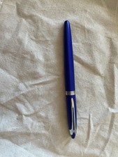 stylo plume waterman ancien ici et là bleu  pointe fine encre bleue longueur 13 