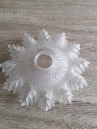 Abat jour dentelé - , opaline