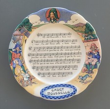 assiette faience sarreguemines