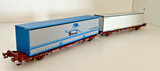 🌟 SudExpress HO 44217 - wagon double Transfesa porte conteneurs - NEUF (2)