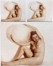 PHOTO STEREO  sur verre NU