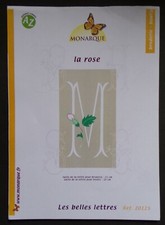 § les belles lettres - Monarque - alphabet pour broderie ou boutis - rose
