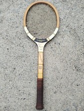 Raquette de tennis Pancho Segura Super Tournament model en bois vintage