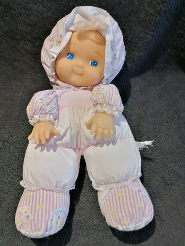 Doudou vintage poupée rose - vintage,
