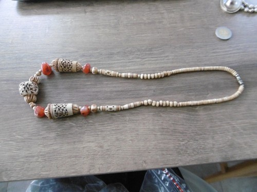 Ancien collier ethnique - ancien, ambre