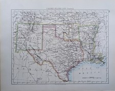 1897 Ancien Carte États-unis