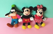 Lot Peluches Disneyland Paris Disney Park Mickey Mouse Minnie Dingo🔵