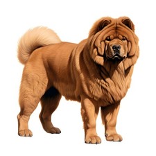 3 x autocollants Chow Chow
