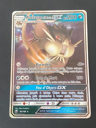 Carte pokemon rattatac alola - carte,