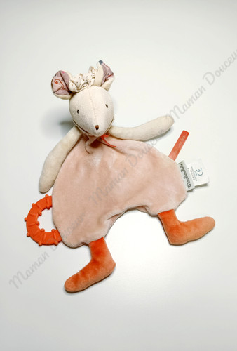 Doudou plat lala souris - doudou,