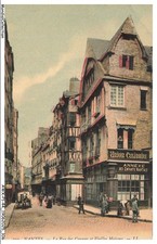 AWXP1-0054-44 - NANTES - La rue des carmes et vieilles maisons