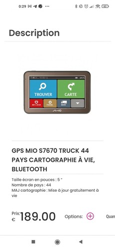 Gps mio spirit - 6970, voitures