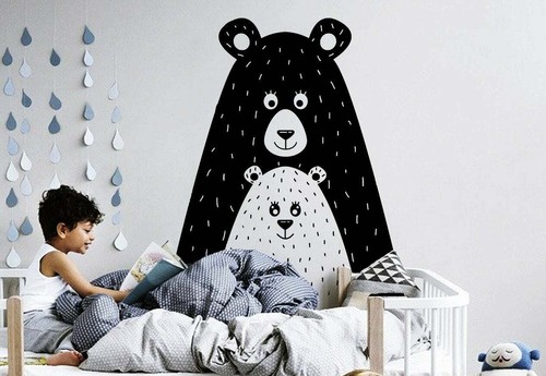 Cute bears wall decal - cute, bear