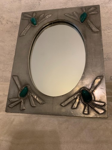 Miroir vintage étain - vintage, et