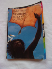 livre Vendredi ou la Vie Sauvage — Michel Tournier Folio Junior 445