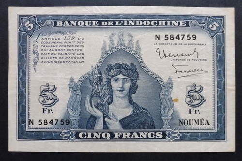 Nouvelle calédonie 5 francs - -,