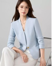 Blazer Bleu Slim Fit Bouton