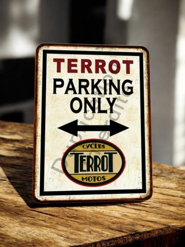 Plaque métal vintage terrot - plaque,