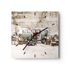 Horloge murale verre - horloge,