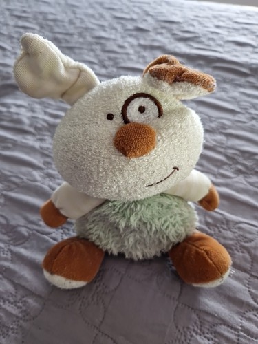 Doudou peluche chien - , jaune