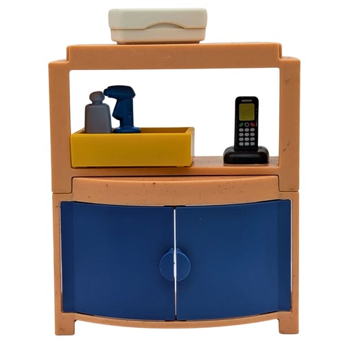 Playmobil meuble marron bleu