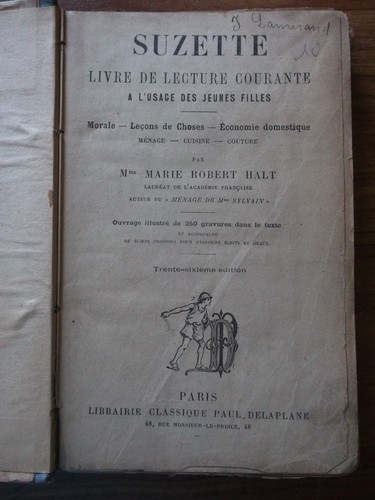 Ancien livre école suzette - d'école,