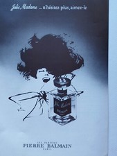 PIERRE BALMAIN Vintage Print Ad !! " Best Perfume for Women "