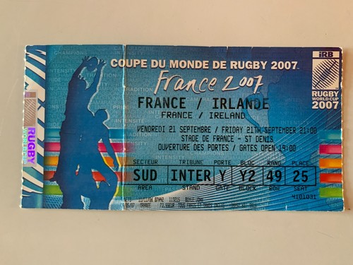 Ticket match rugby world cup - ticket,