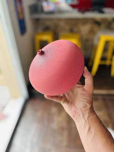 Magnifique gros vase - boule, en
