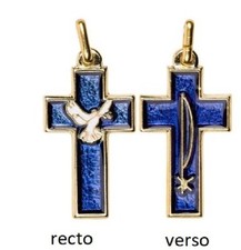 Pendentif croix double face