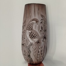 Applique Murale Céramique Vallauris Jean Mateo  Décor Oiseau Faisan 