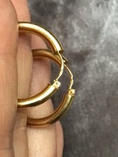 boucles d oreilles créoles or 18 carats