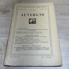 L’Auvergne Littéraire Numéro 104 De 1943 Amelie Murat Précis D’histoire…