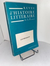 Revue d'histoire littéraire de la France Lautréamont