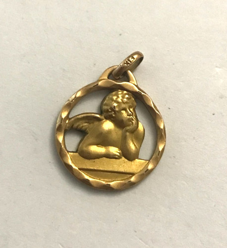 Ancien pendentif ange angelot - ancien,