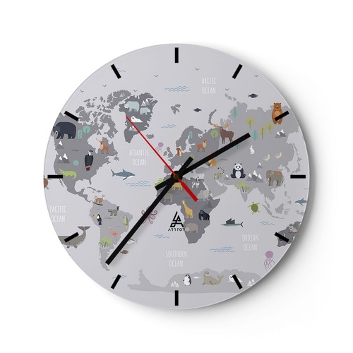Horloge murale verre - murale, en