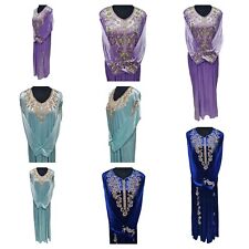 Marocain Femme Lilas Vert