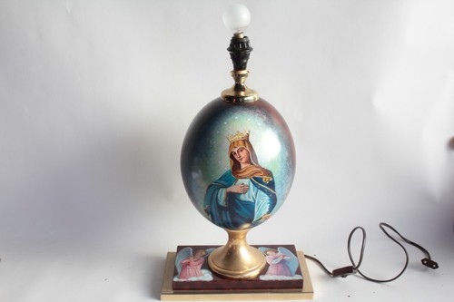 Pied lampe œuf métal - Œuf,