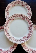 4 assiettes plates vintage