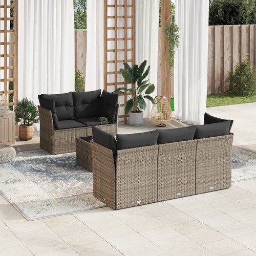 Salon jardin avec coussins - avec,