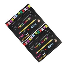  2 Pcs Tableau D'écriture Pancarte Rentrée Scolaire D'école Pour Enfants