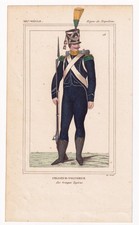 Uniforme Chasseur Voltigeur Napoléon Bonaparte Premier Empire Garde Impériale