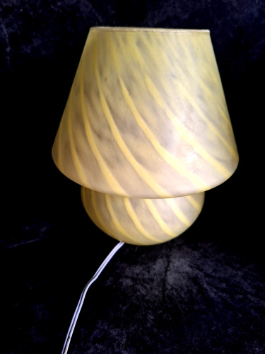 Lampe champignon verre - ,