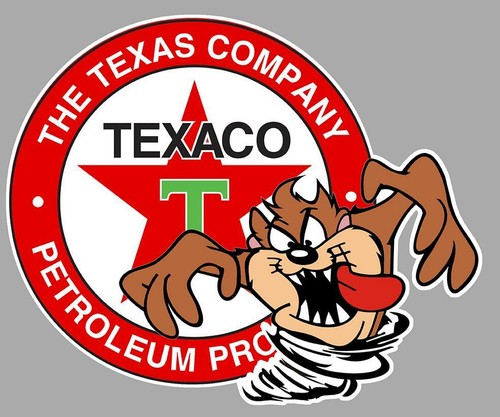 Texaco left taz - sticker, gauche
